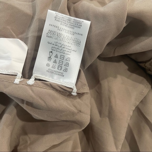 BCBGMAXAZRIA Dasen Orange Tan Striped Lace Dress Tia Mowry As Seen On TV - Picture 6 of 6